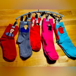 Red and Blue Casual Socks Collection